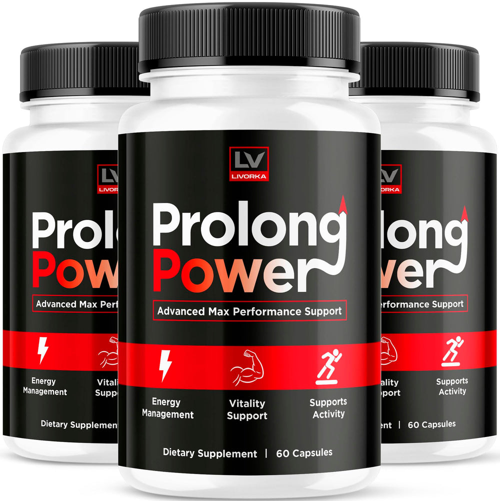 LIVORKA Prolong Power pills bottle ready to support daily energy and stamina