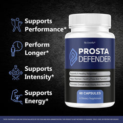 LIVORKA ProstaDefender bottle back showing dosage guidance for consistency.