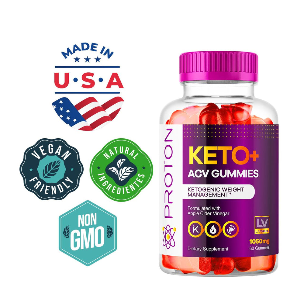 Two-pack LIVORKA Proton Keto ACV Gummies packaging box