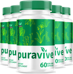 Livorka Puravive bottle front showing branding and easy daily-use capsules.