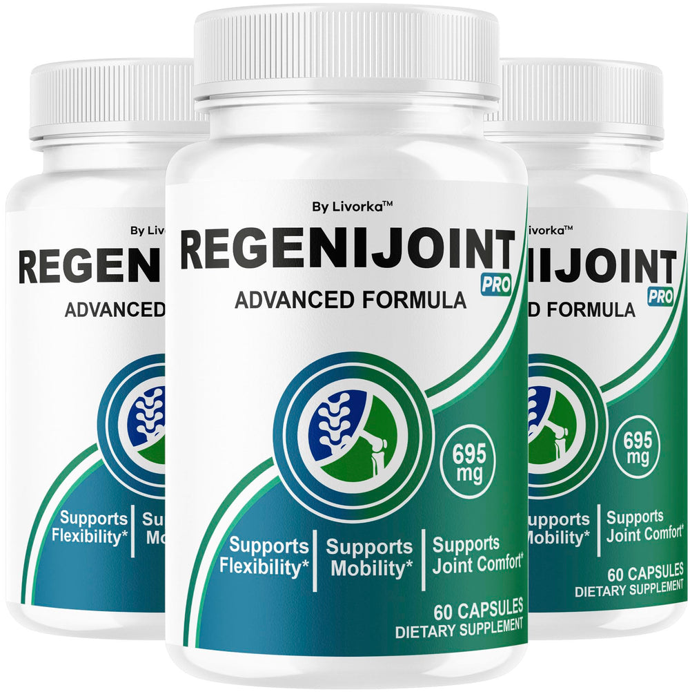 LIVORKA RegeniJoint 3-pack front view for daily joint support