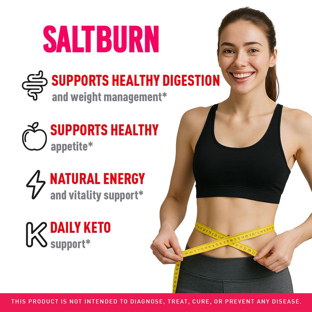 LIVORKA SaltBurn Powder label close-up, premium formula for daily wellness.