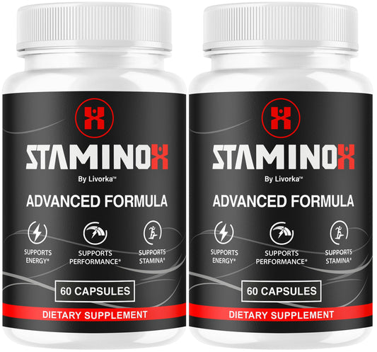LIVORKA Staminox bottle-front shows premium packaging for daily wellness.