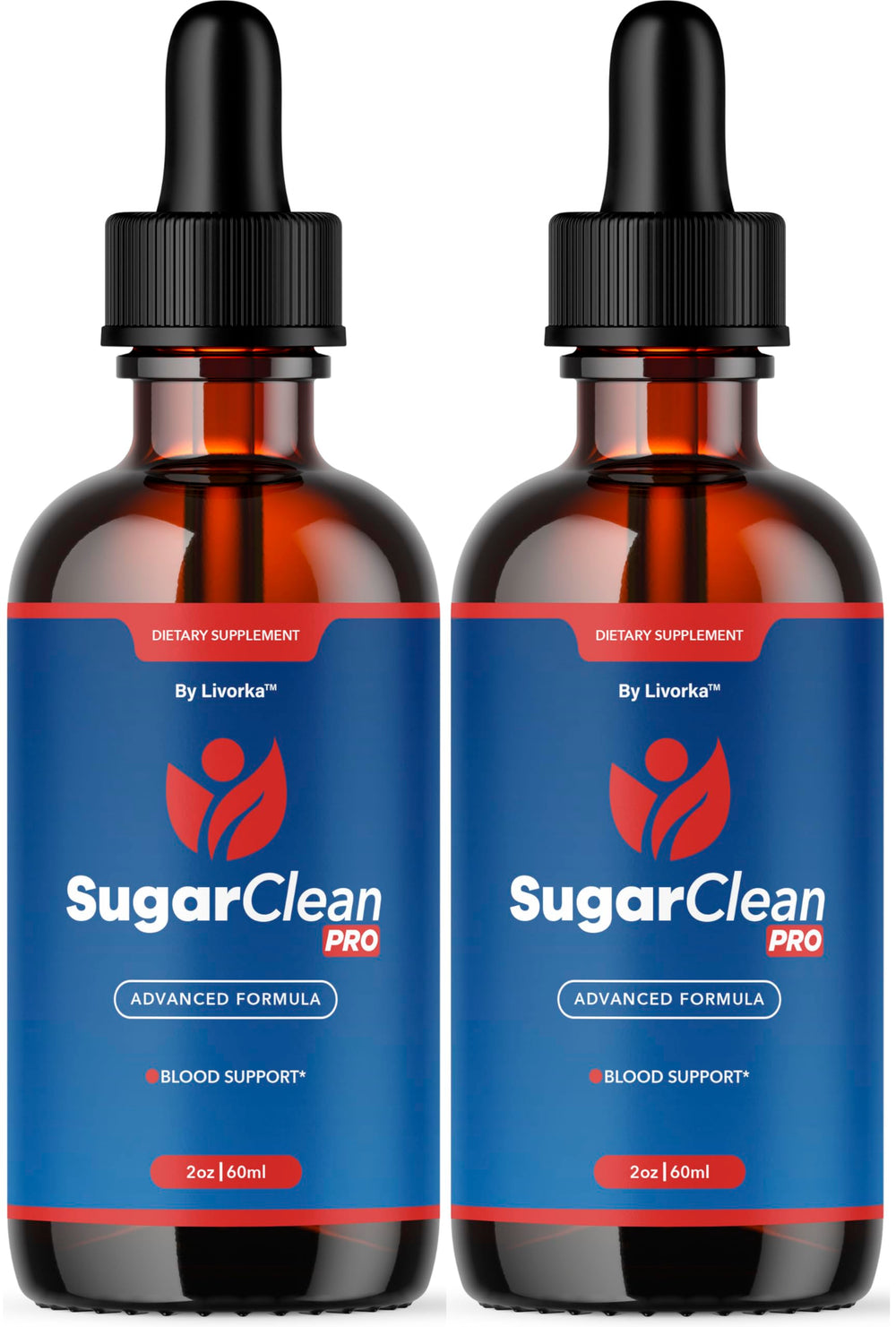 Livorka Sugar Clean Pro Drops bottle front view, signaling premium daily wellness support