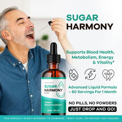 LIVORKA Sugar Harmony Drops being poured for easy daily use.