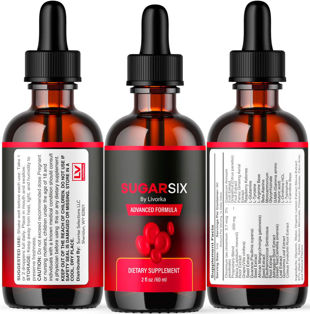 Sugar Six Formula packaging from LIVORKA highlights product variety