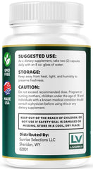 LIVORKA Synaptigen label detail highlighting natural ingredients