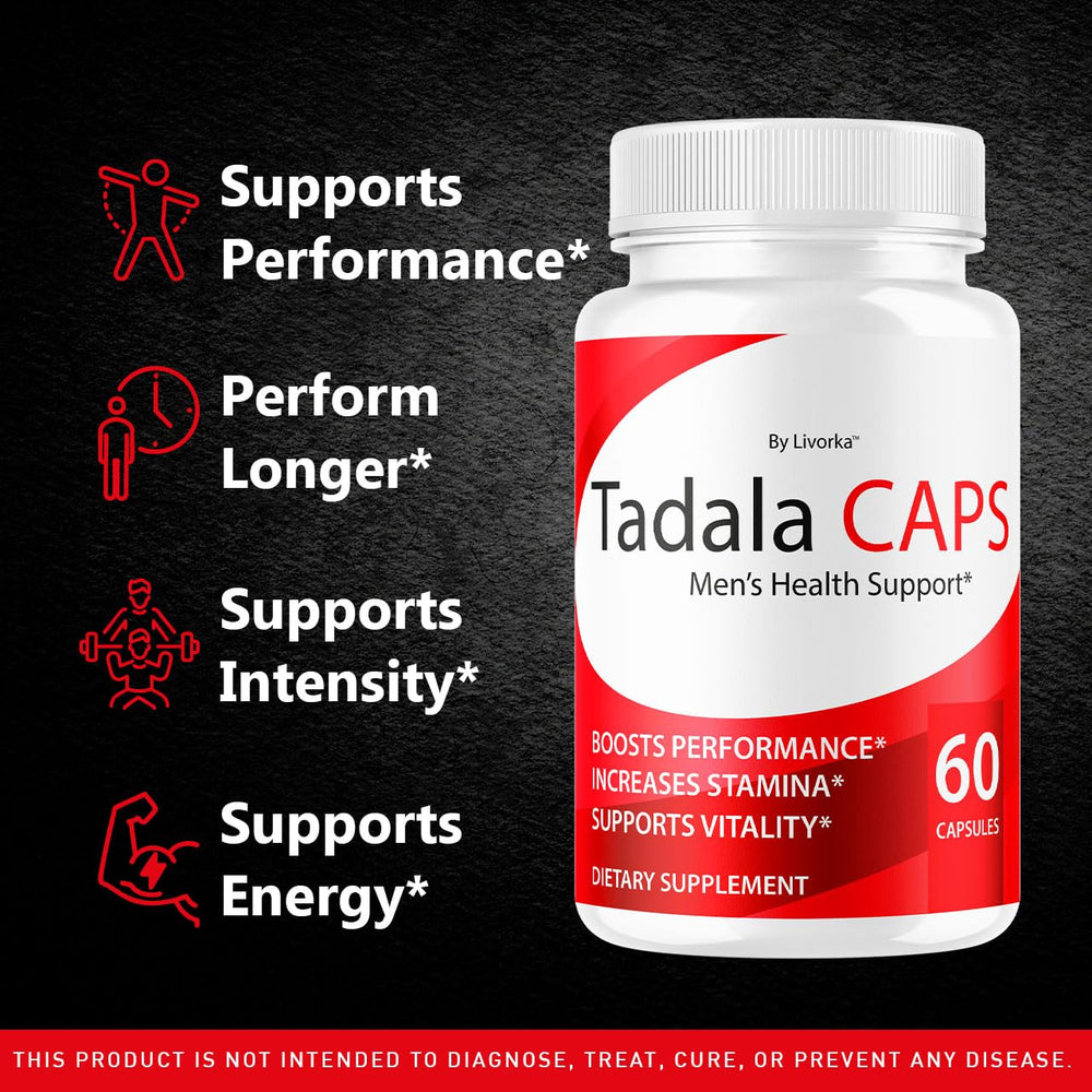 LIVORKA TadalaCaps pills close-up for easy daily use.