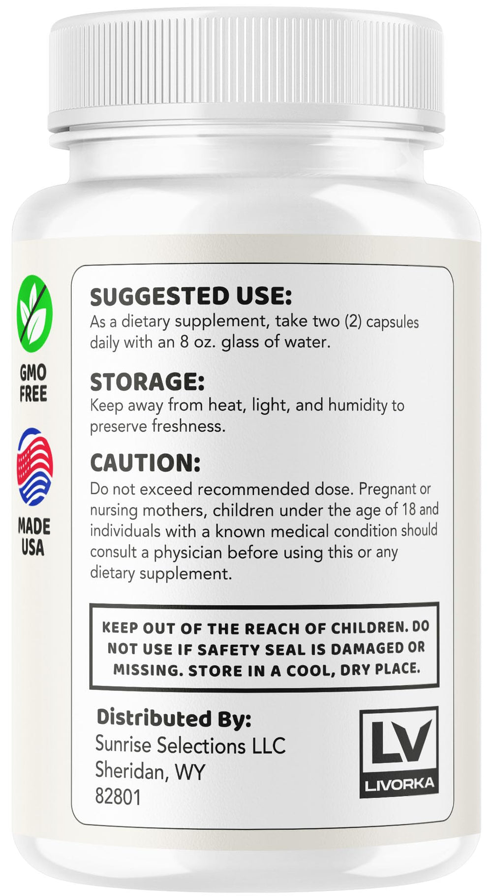 LIVORKA ThyraFemme Balance capsules poured into a hand for intake.