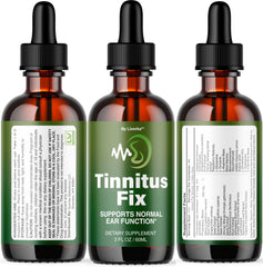 LIVORKA TinnitusFix Drops in-use scene suggests convenient supplementation.