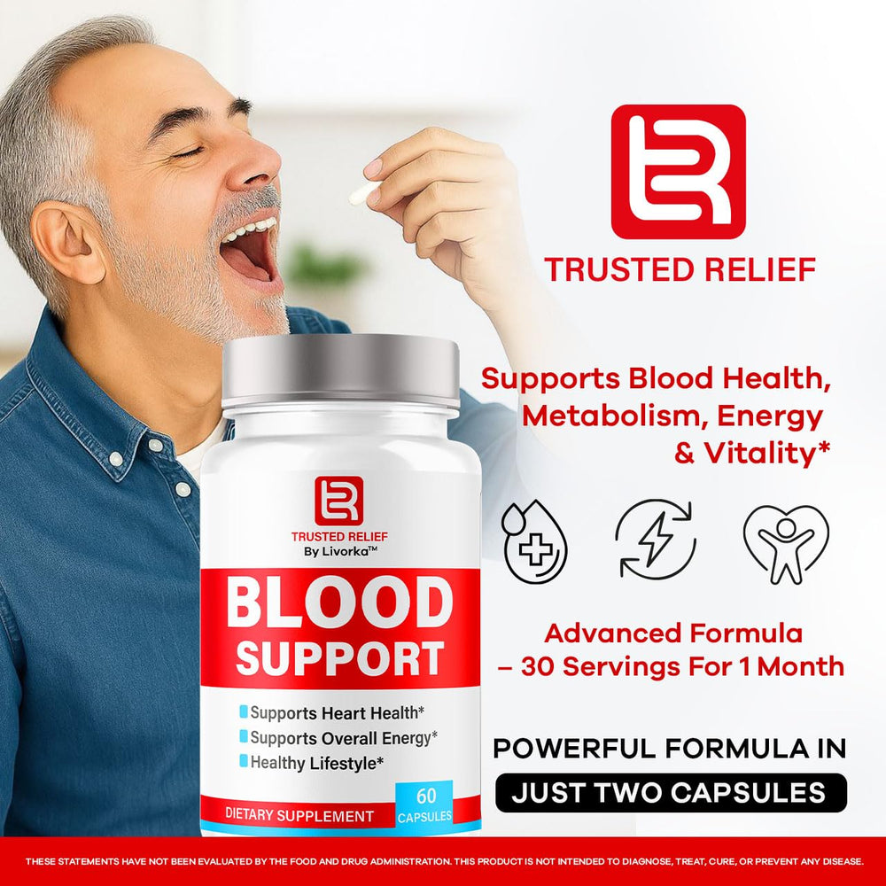 LIVORKA Trusted Relief label close-up highlighting premium formula