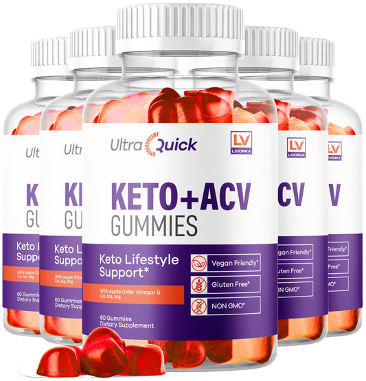LIVORKA UltraQuick Keto ACV Gummies bottle for daily wellness support