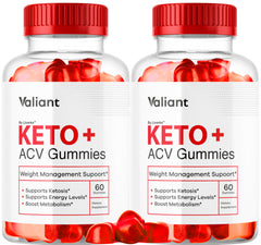 LIVORKA Valiant Keto ACV Gummies bottle front showing apple cider vinegar formula
