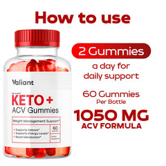 LIVORKA Valiant Keto ACV Gummies jar opened showcasing vibrant gummies for snacking