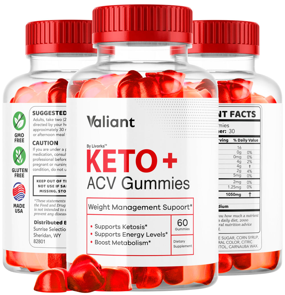 LIVORKA Valiant Keto ACV Gummies serving suggestion beside daily routine