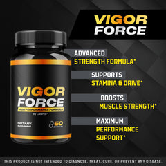 LIVORKA Vigor Force capsules close-up for easy daily dosing.