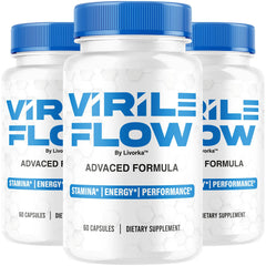 LIVORKA Virile Flow original capsules bottle supports daily vitality.