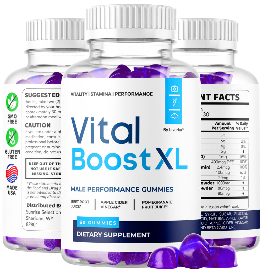 LIVORKA Vital Boost XL label and seal imply trusted manufacturing and safety
