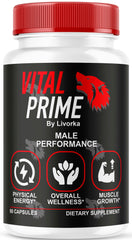 LIVORKA Vital Prime bottle front for daily vitality support on the go.