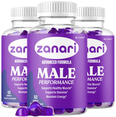 LIVORKA Zanari Gummies bottle-front showing the advanced daily formula for energy support