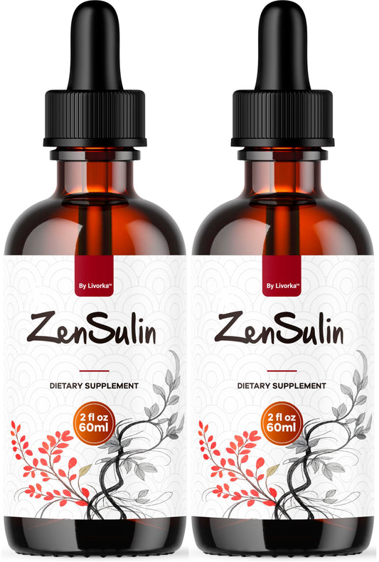 LIVORKA ZenSulin Drops bottle ready for daily vitality routine.
