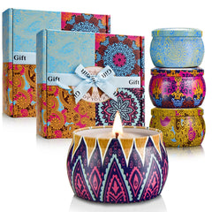 LKDJR candle gift set two sets eight candles ideal for gifting and home ambiance.