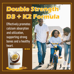 LKYCH CrownHer Naturals D3 K2 softgels packaging designed for storage and use