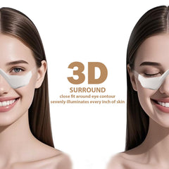 LKYEVCO red light therapy glasses promoting a brighter eye area.