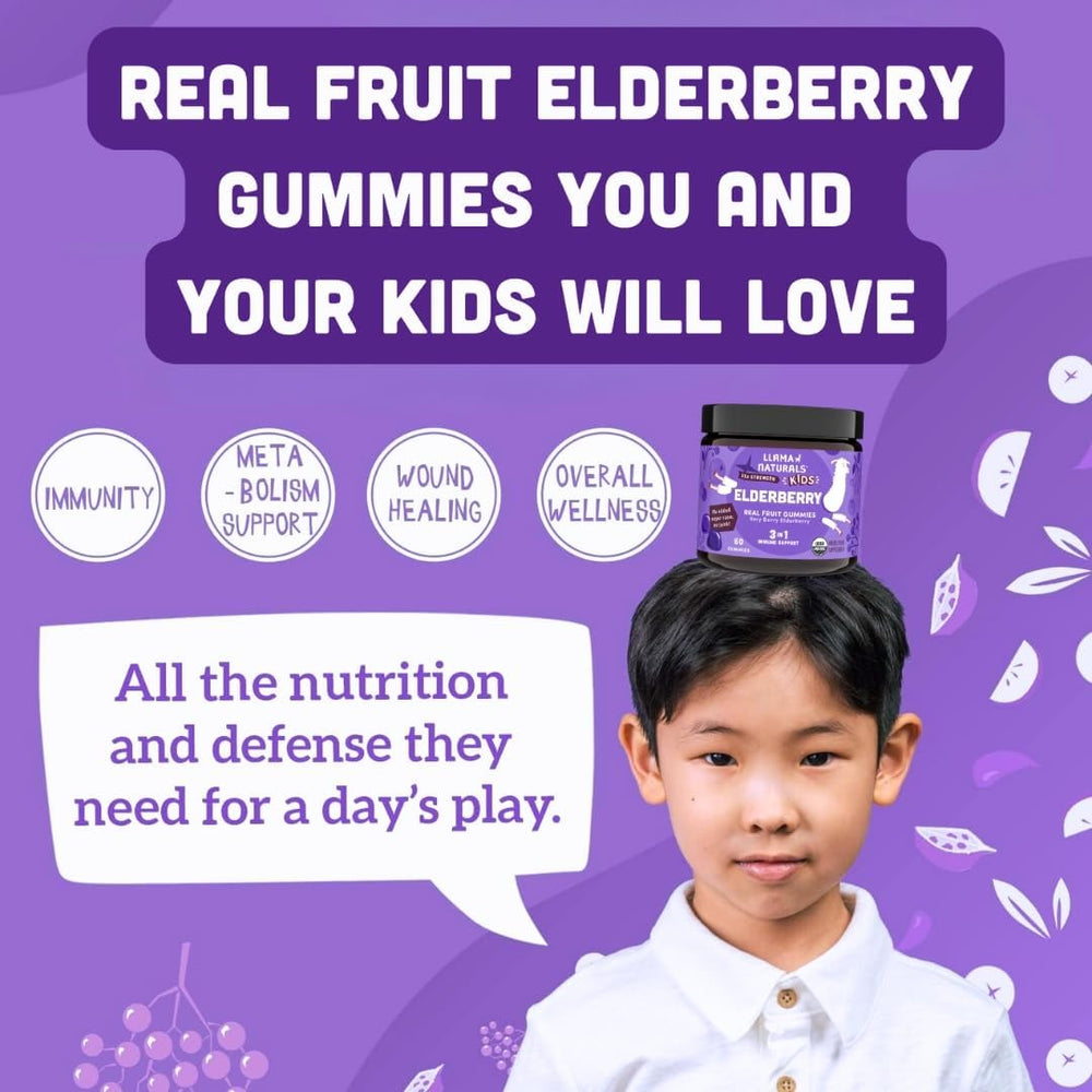 Fruit-flavored gummies appealing to kids, Llama Naturals
