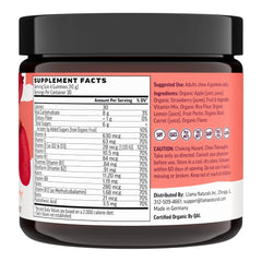 Llama Naturals 120-count bottle on shelf, long-lasting daily nutrition.