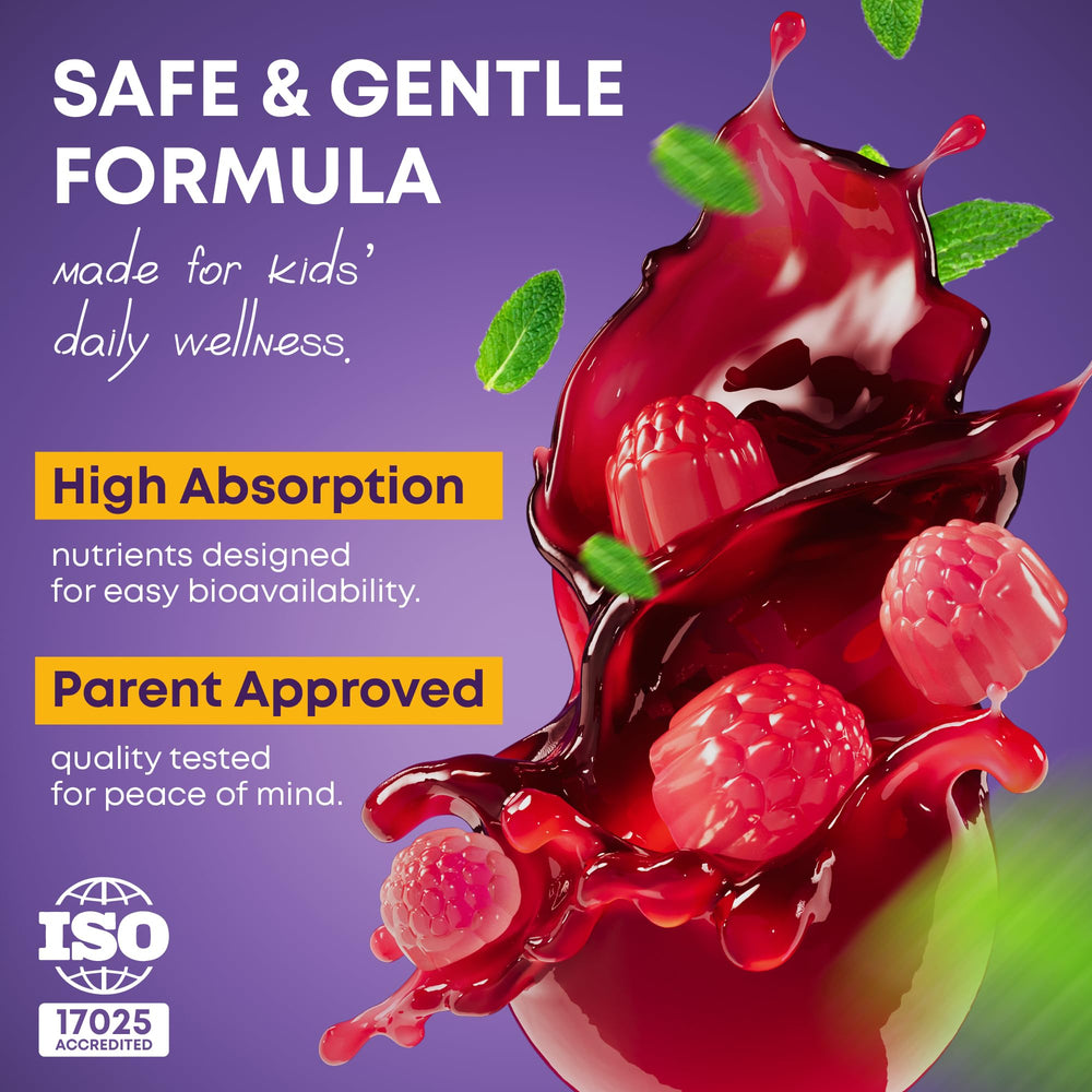LM LILYNUTRAMOON Height Growth Gummies bottle pour for easy teen dosing