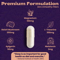 Local Nutrition Sleep Aid brand logo and bottle reflecting premium sleep support.