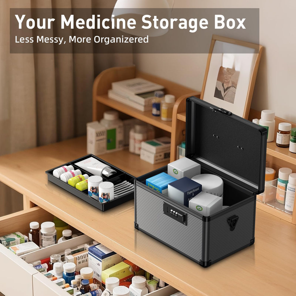 Lockbako compact design suits home, clinic, or travel storage.