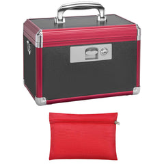 LOCKCURX secure medicine lock box front view showing compact, sturdy storage for meds