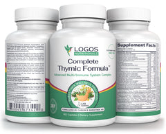 logos nutritionals Complete Thymic Formula bottle front for daily immune support.