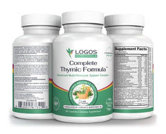 logos nutritionals Complete Thymic Formula bottle; supports daily immune wellness and thymus-associated balance.