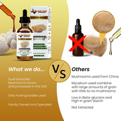 Lone Star Mushrooms Lions Mane tincture mixed into coffee for cognitive support.