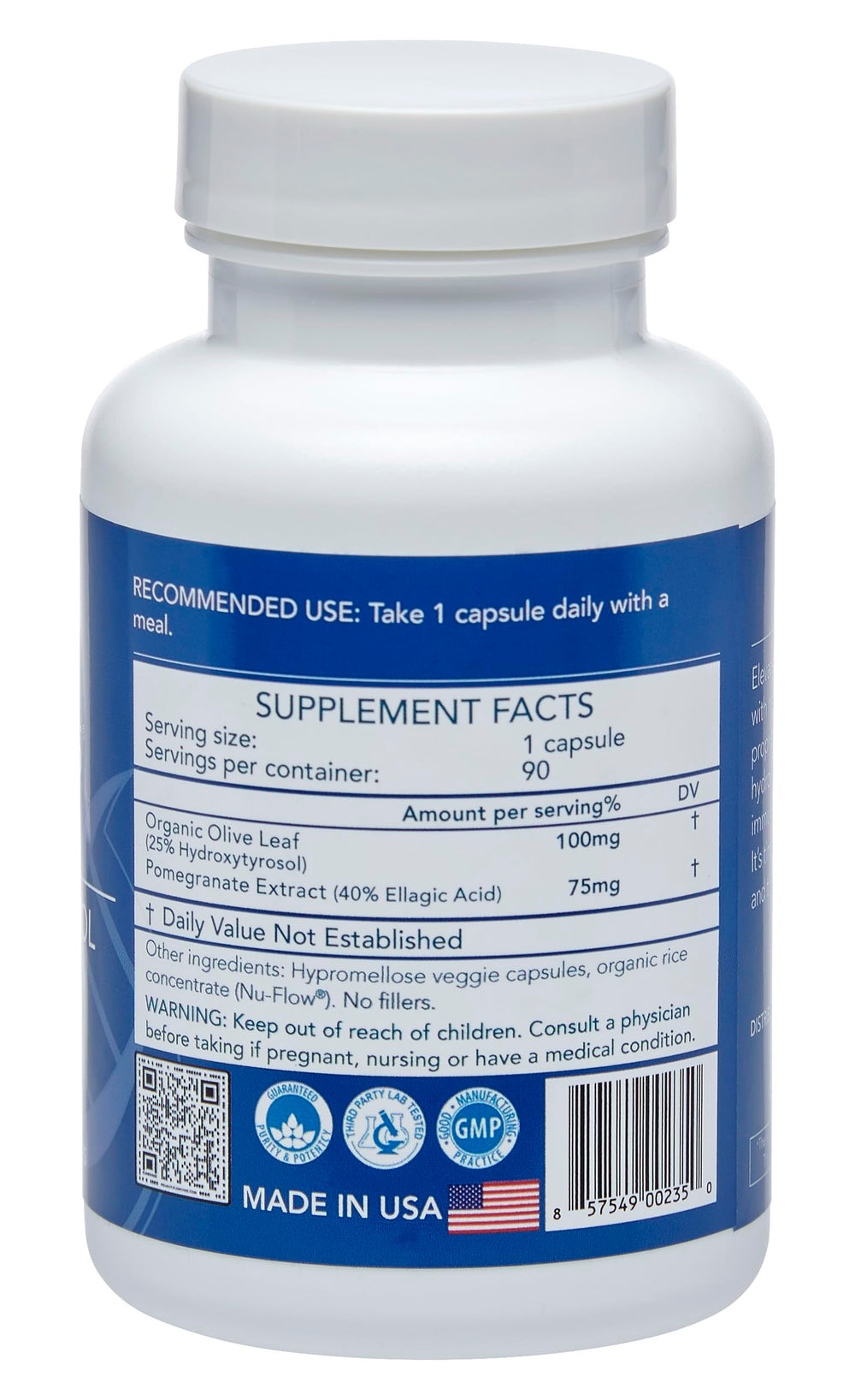 Longevity by Nature bottle on table suggesting daily vitality and aging support.