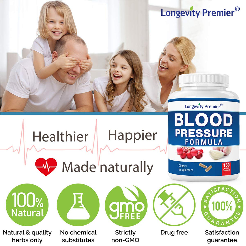 Longevity Premier label close-up highlights hawthorn and chamomile for everyday wellness