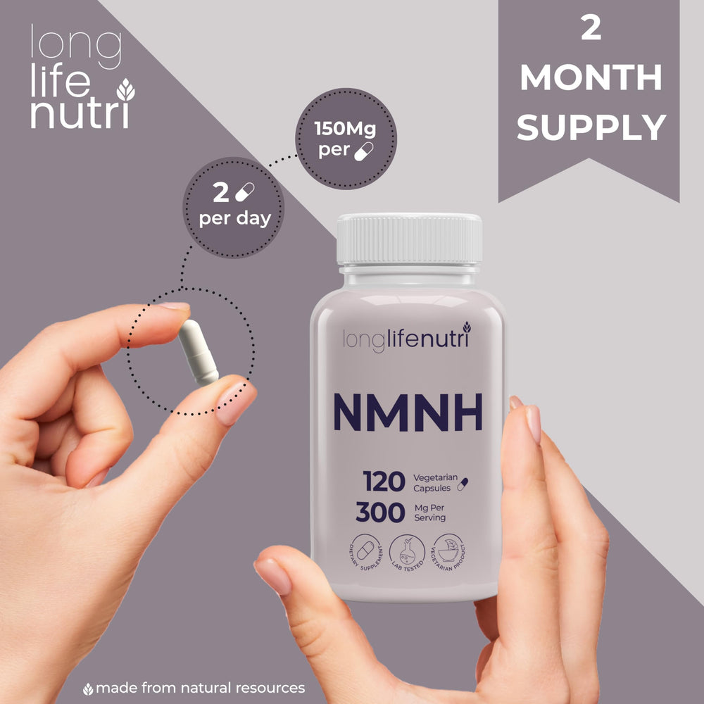 Purity badge for LongLifeNutri NMNH 97 percent plus potency