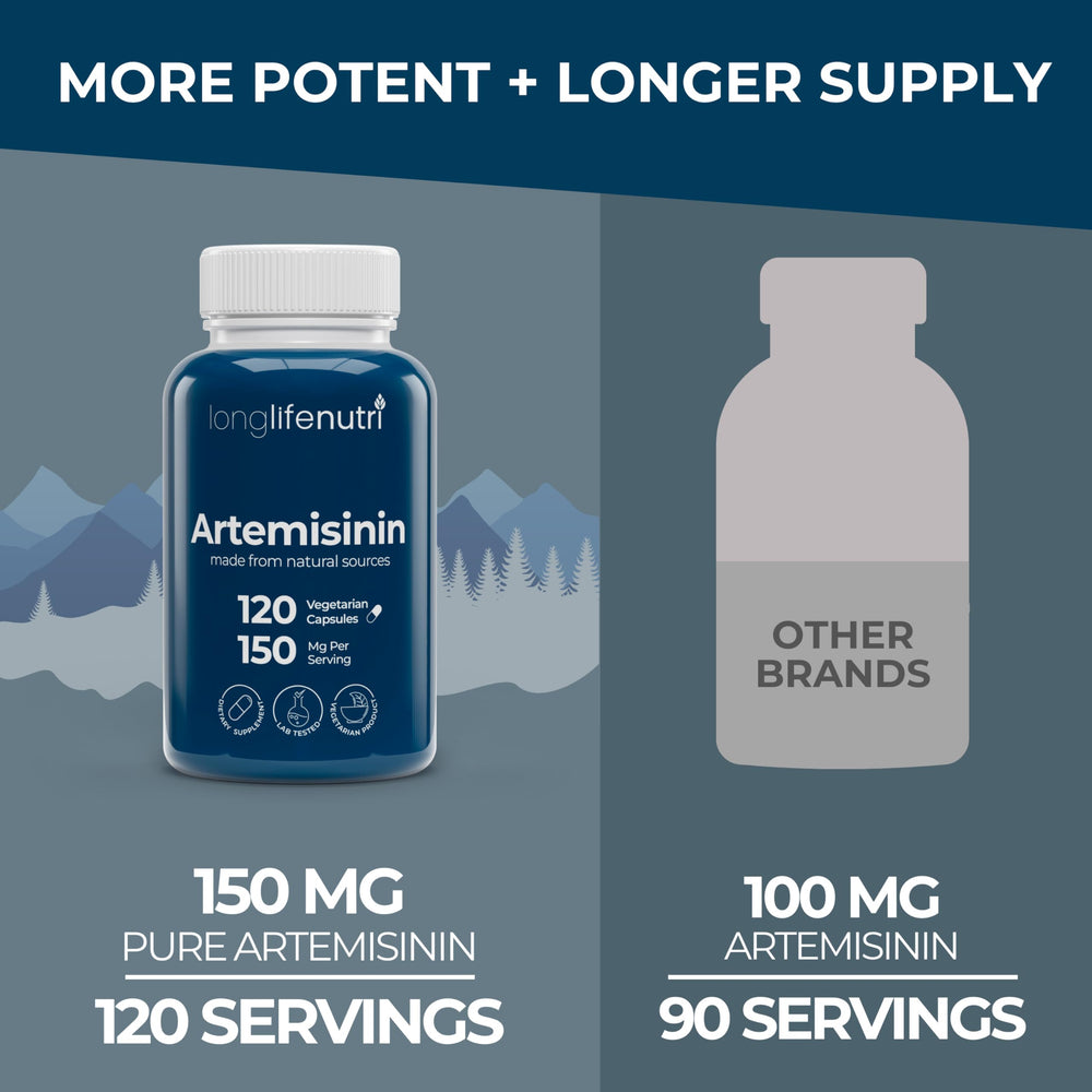 Organic Artemisia Annua ingredient focus for clean plant-based supplement.