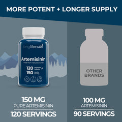 Organic Artemisia Annua ingredient focus for clean plant-based supplement.