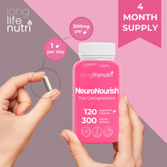 LongLifeNutri NeuroNourish pill organizer included with bottle