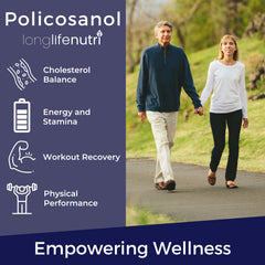 LongLifeNutri Policosanol lab testing certificate indicating quality