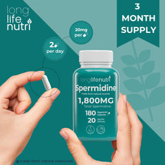 LongLifeNutri Spermidine 20mg wheat-germ-extract: natural spermidine source
