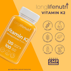 LongLifeNutri vegan ingredients text suggests clean, plant-based formulation