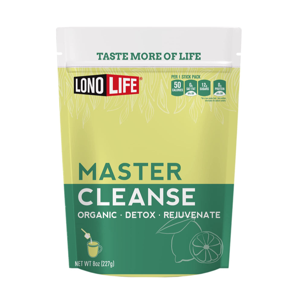 LonoLife Master Cleanse Lemonade Diet tub with organic ingredients for a reset routine