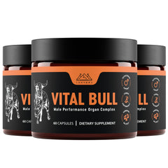 Lonvera Vital Bull bottle packaging with beef organ capsules for daily wellness.