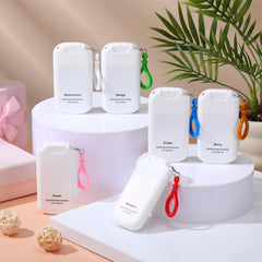 Loopeer mini sanitizer spray keychain in mango scent for post-workout refresh
