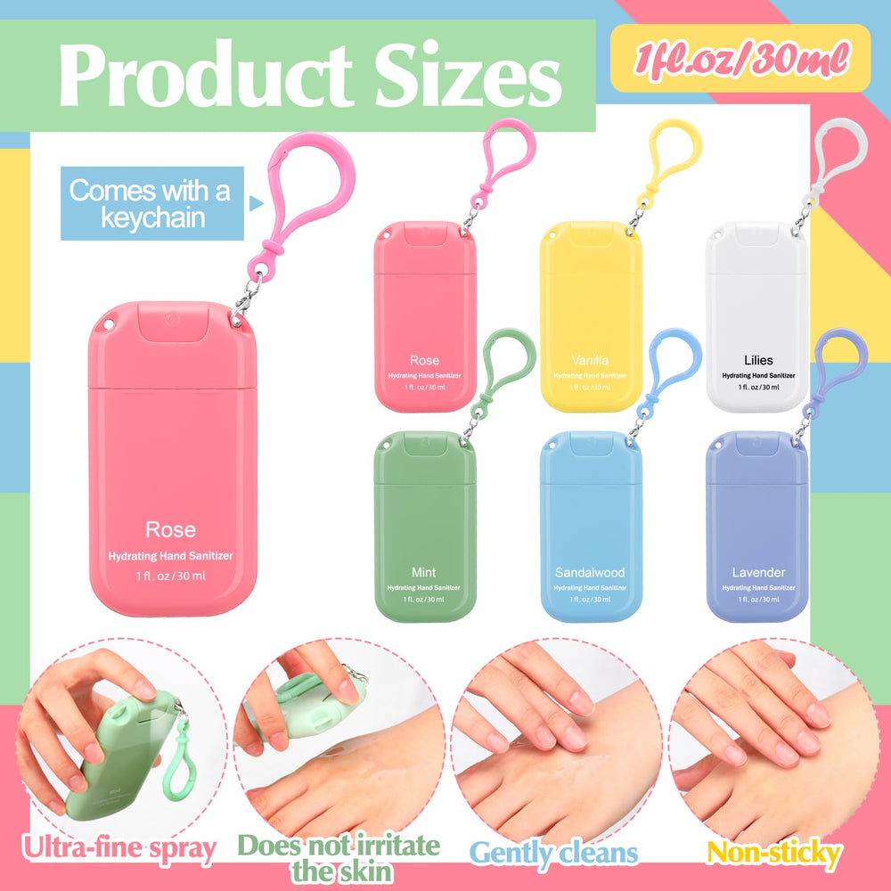 Loopeer compact sanitizer attached to bag for quick access.